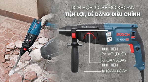 Cả GBH 2-26 DRE và GBH 3-28 DRE đều phù hợp với thợ chuyên nghiệp