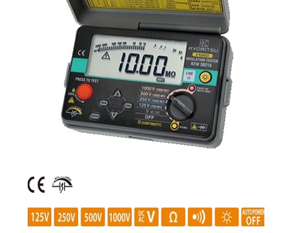 Đồng hồ đo điện trở cách điện Kyoritsu 3021A đo chính xác