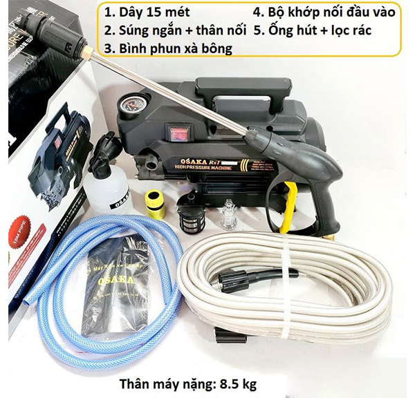 Hình ảnh đánh giá máy rửa xe Osaka RS1