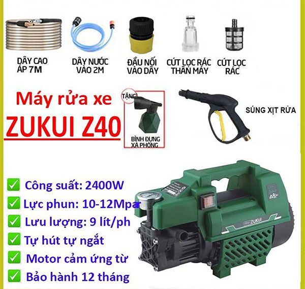 Hình ảnh máy rửa xe loại nhỏ Zukui Z40