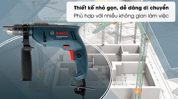 Thiết kế đặc biệt của Bosch GSB 550 Electrician Kit