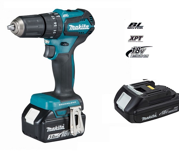 Máy khoan Makita DHP483RFE sử dụng động cơ không chổi than