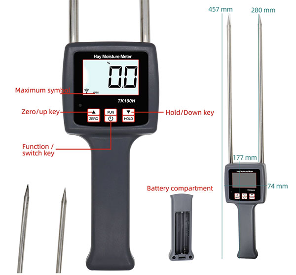 Máy đo độ ẩm TK100 dễ sử dụng