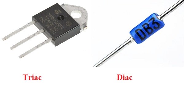 So sánh giống và khác nhau giữa diac và triac