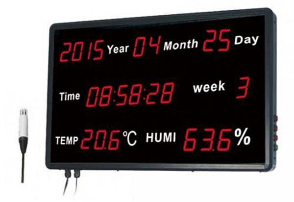Bảng Led theo dõi nhiệt độ, độ ẩm, thời gian