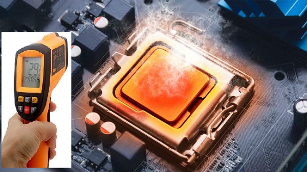 Đo nhiệt độ CPU bằng máy đo nhiệt độ