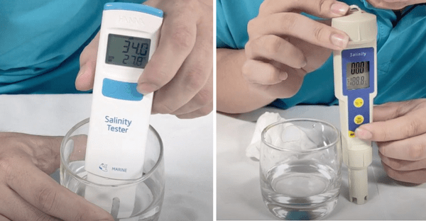 Nhấn nút CAL để máy tự động hiệu chuẩn