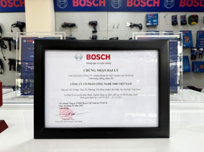 THB Việt Nam - đại lý phân phối dụng cụ điện từ thương hiệu Bosch