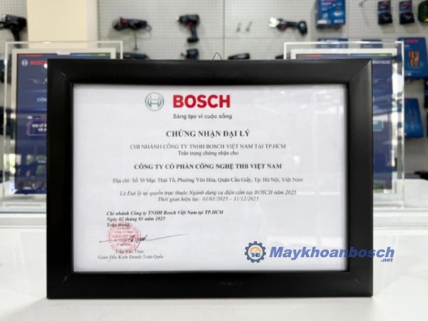 THB Việt Nam là đại lý cấp 1 Dụng cụ điện Bosch uy tín