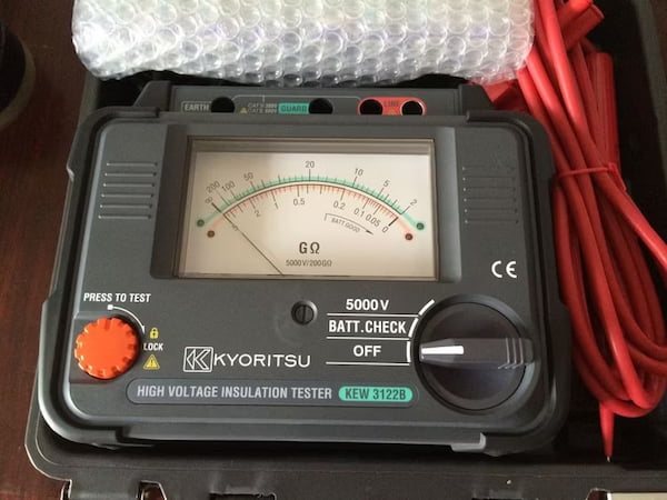 Đồng hồ megomet Kyoritsu 3122B phù hợp với kỹ sư điện, đội vận hành nhà máy, trung tâm kiểm định