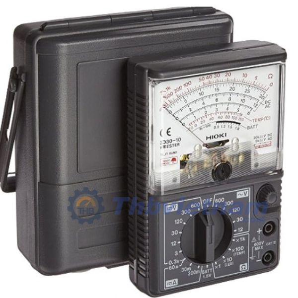 Đồng hồ số Hioki 3030-10 hỗ trợ đo điện áp AC/DC, đo dòng DC, đo điện trở và kiểm tra tụ điện