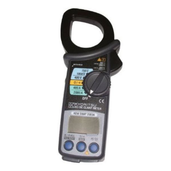 Kyoritsu 2003A hỗ trợ đo dòng AC/DC lên đến 2000 A