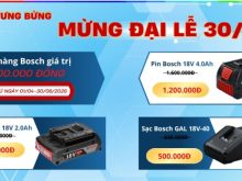 Chương trình khuyến mãi của Bosch 30/4