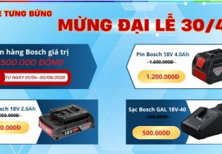 Chương trình khuyến mãi của Bosch 30/4