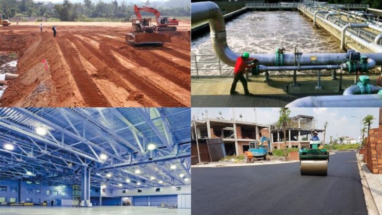 Thi công xây dựng hạ tầng các hạng mục